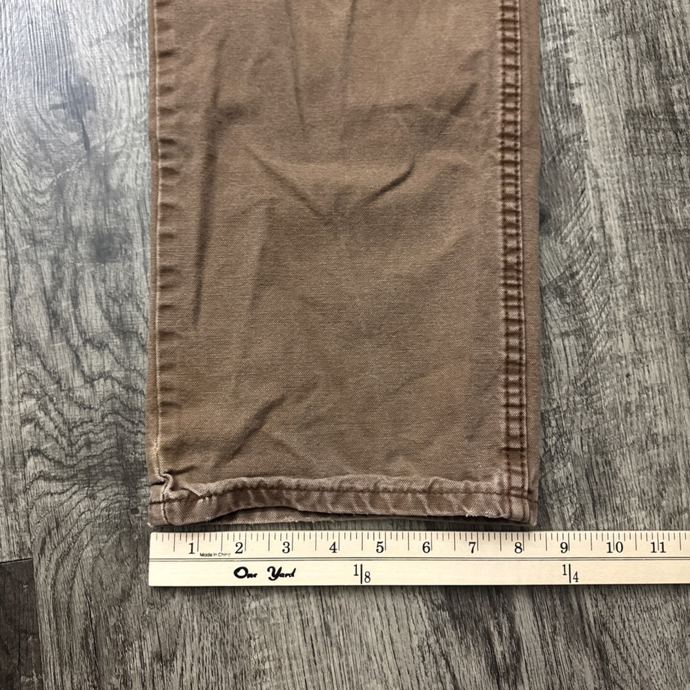 Vtg Y2K Faded Brown Dickies Carpenter Distressed Work Pants 30x29.5 - Picture 5 of 7